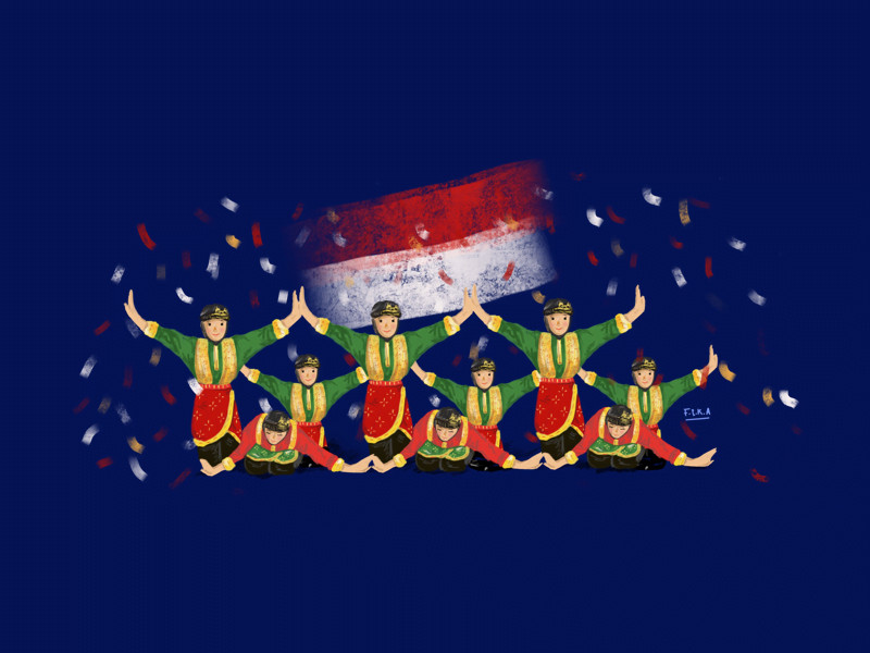 gerakan tari saman