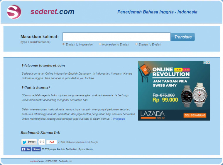 translator bahasa inggris