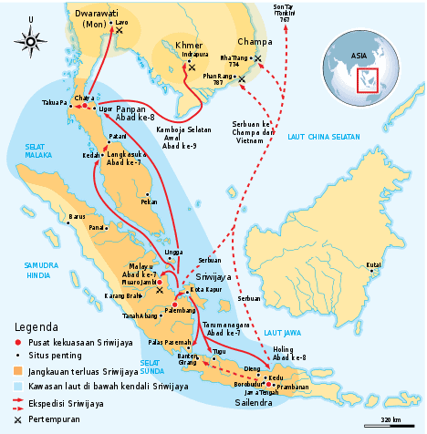 kerajaan sriwijaya berada di