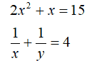 sistem persamaan linear dua variabel