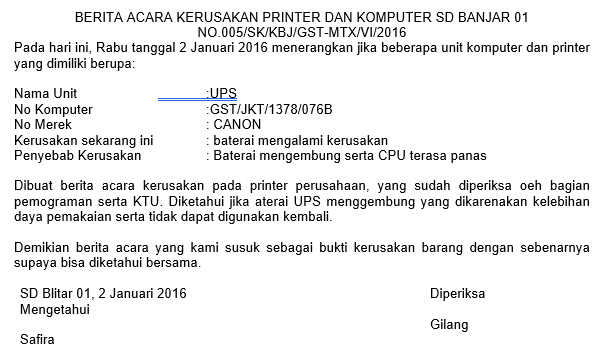 contoh berita acara
