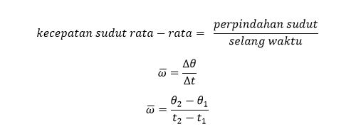  kecepatan sudut  rata2 Saintif