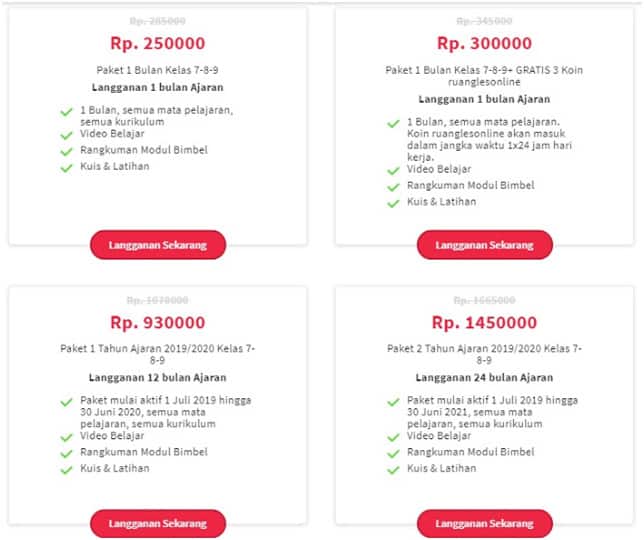 harga ruang guru