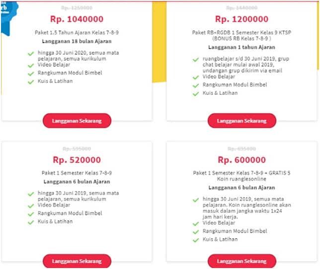 harga ruang guru